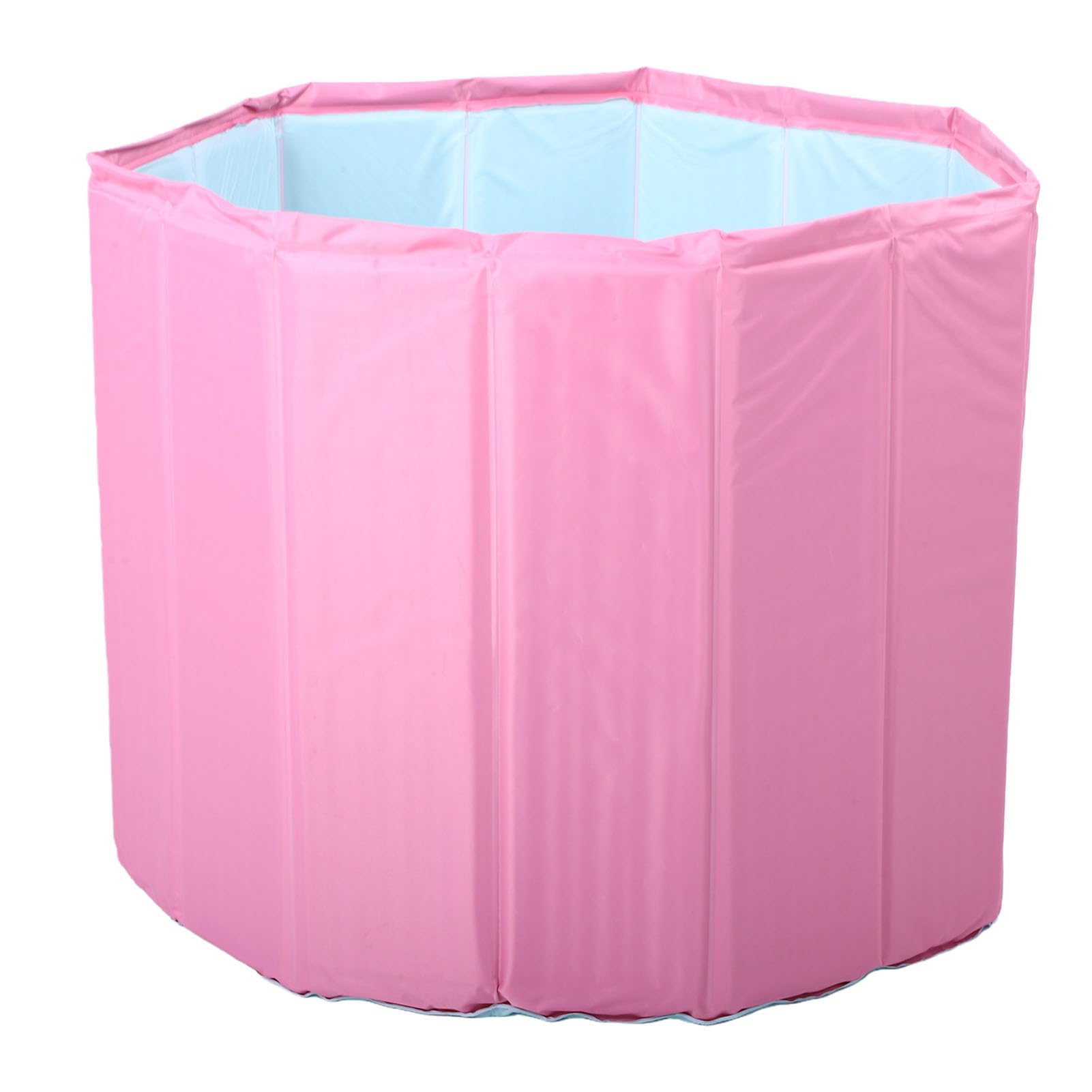 Cocoarm Vasca da Bagno Pieghevole per Adulti, Vasca da Bagno Portatile per Adulti, da Pieghevole per SPA, 81,5 X 61 Cm, con Materiale in PVC di Alta qualità, per Pediluvio (PINK)