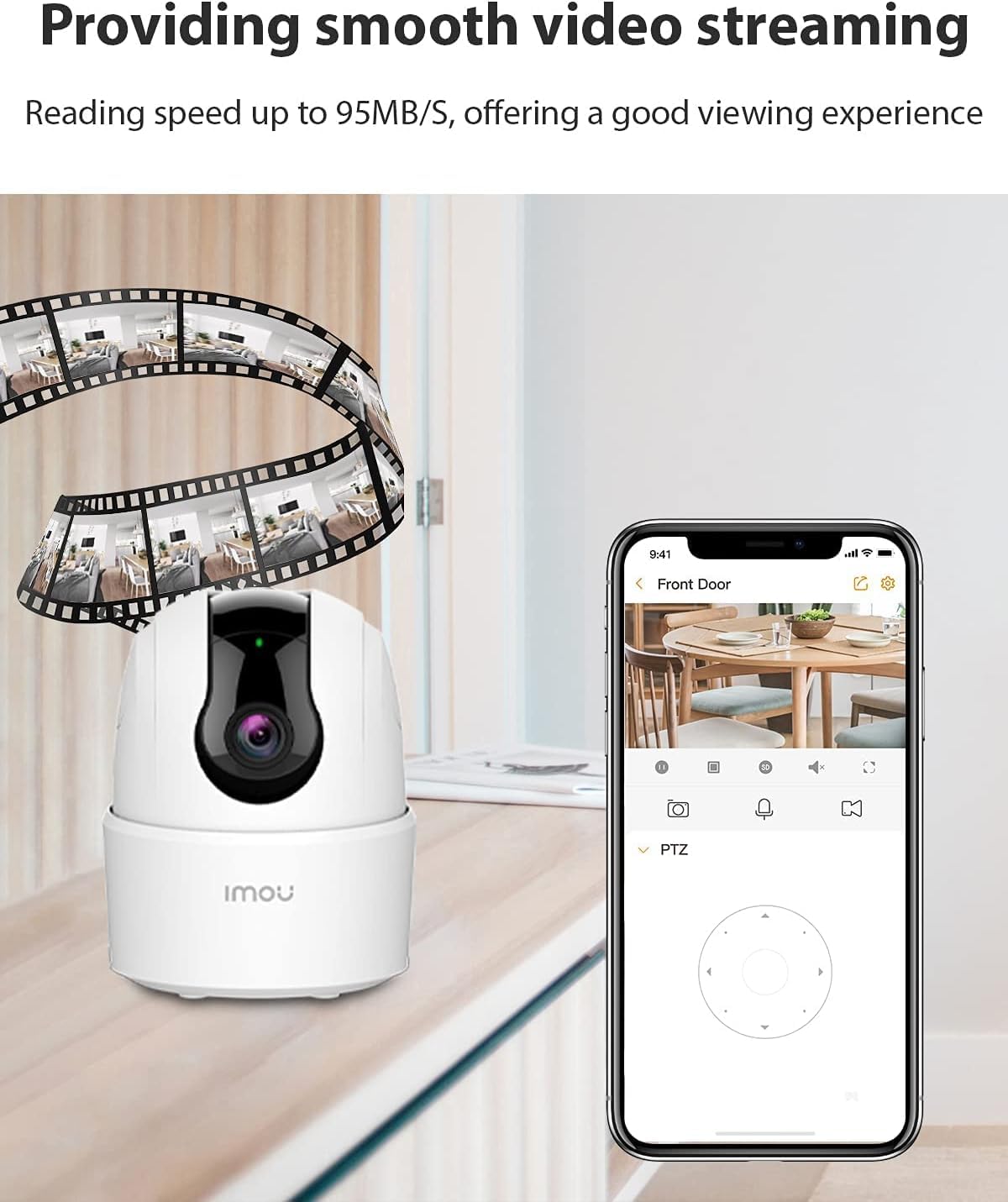 Imou Carte Micro SDHC 32 Go, Vitesse de Lecture jusqu'à 95 Mo/s, Adaptateur SD pour Smartphone, Tablette, caméra d'action, Drone et Ordinateur Portable, Caméra de Surveillance