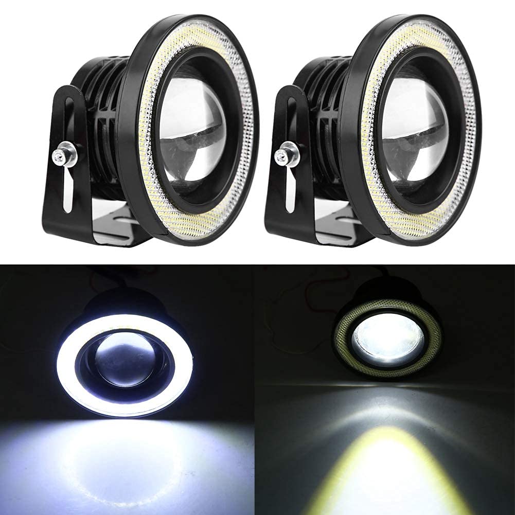 Fendinebbia Auto Angel Eyes Fari antinebbia LED per veicoli commerciali con luci diurne a LED