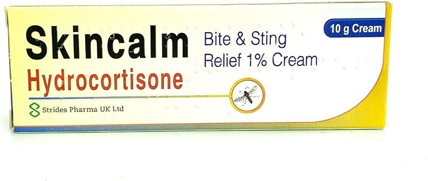 5 x Skincalm 10g Bite and Sting Relief 1% Cream