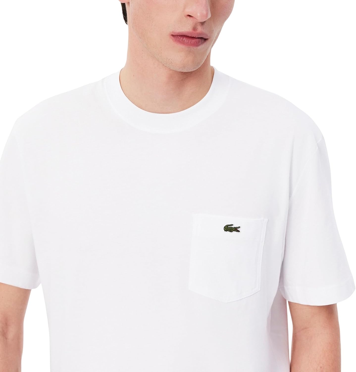 Lacoste Mens Cotton T-Shirt with Breast Pocket - Image 3
