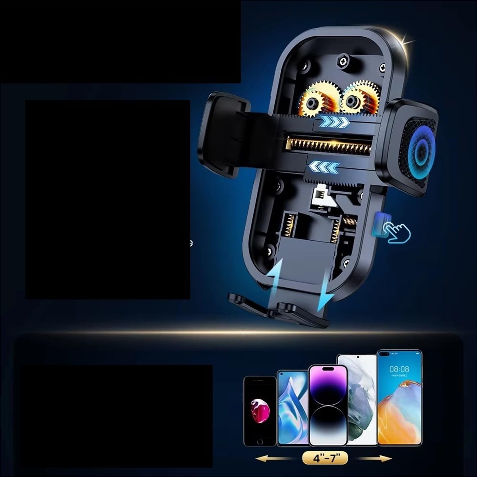 Supporto Universale Telefono Auto Morsetto Più Largo Gancio Metallo Clip Bocchetta Dell'aria Supporto Telefono Cellulare Tutti Supporto Telefono Auto