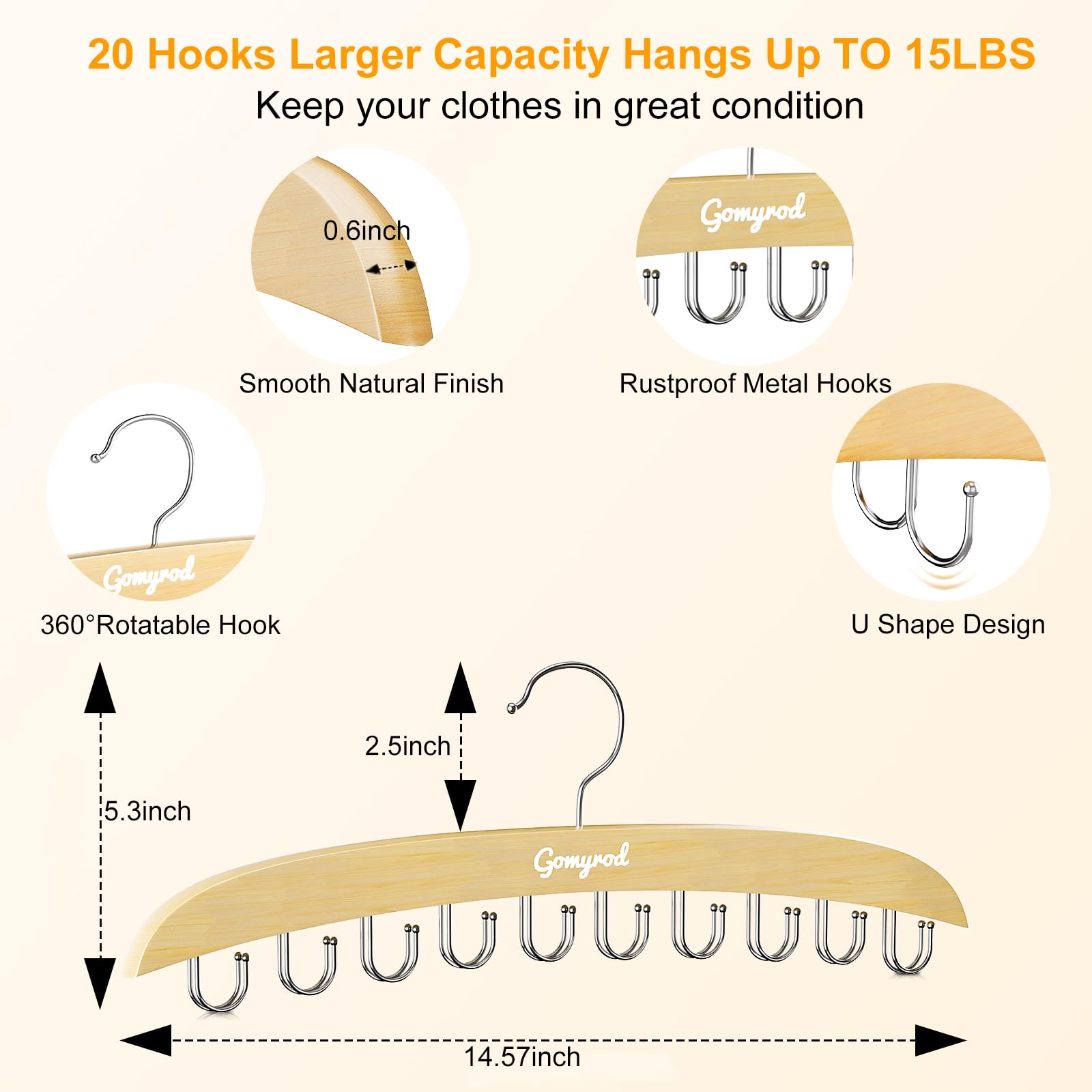 Cintre De Soutien-gorge à 20 Crochets, Pour Débardeur, Gain De Place