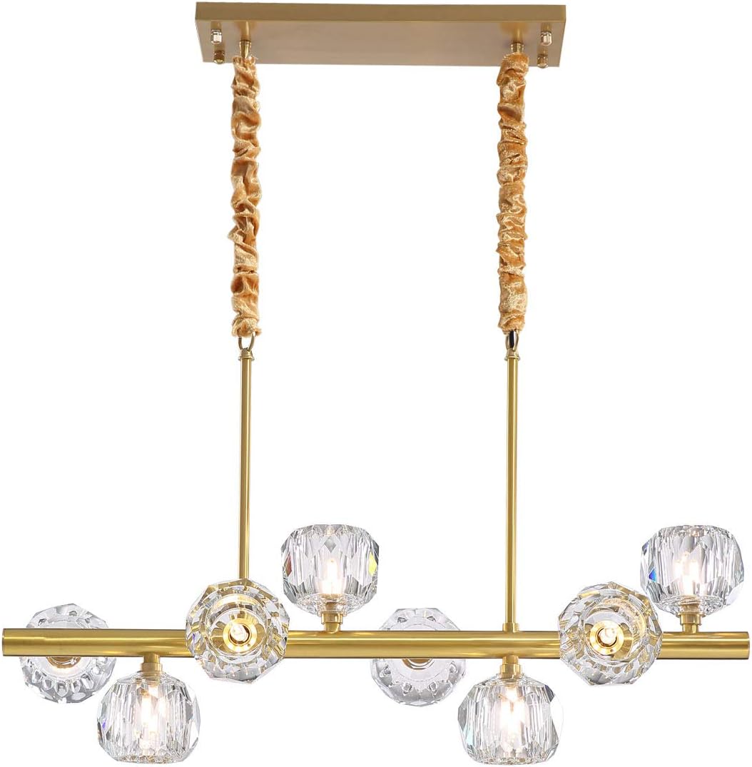 Onе-Dау Sаlе: Uр tо 40% оƒƒ NOXARTE Globe Sputnik Chandelier Mid Century Brass Pendant Light for Dining Room Bedroom Kitchen Island 8 Lights