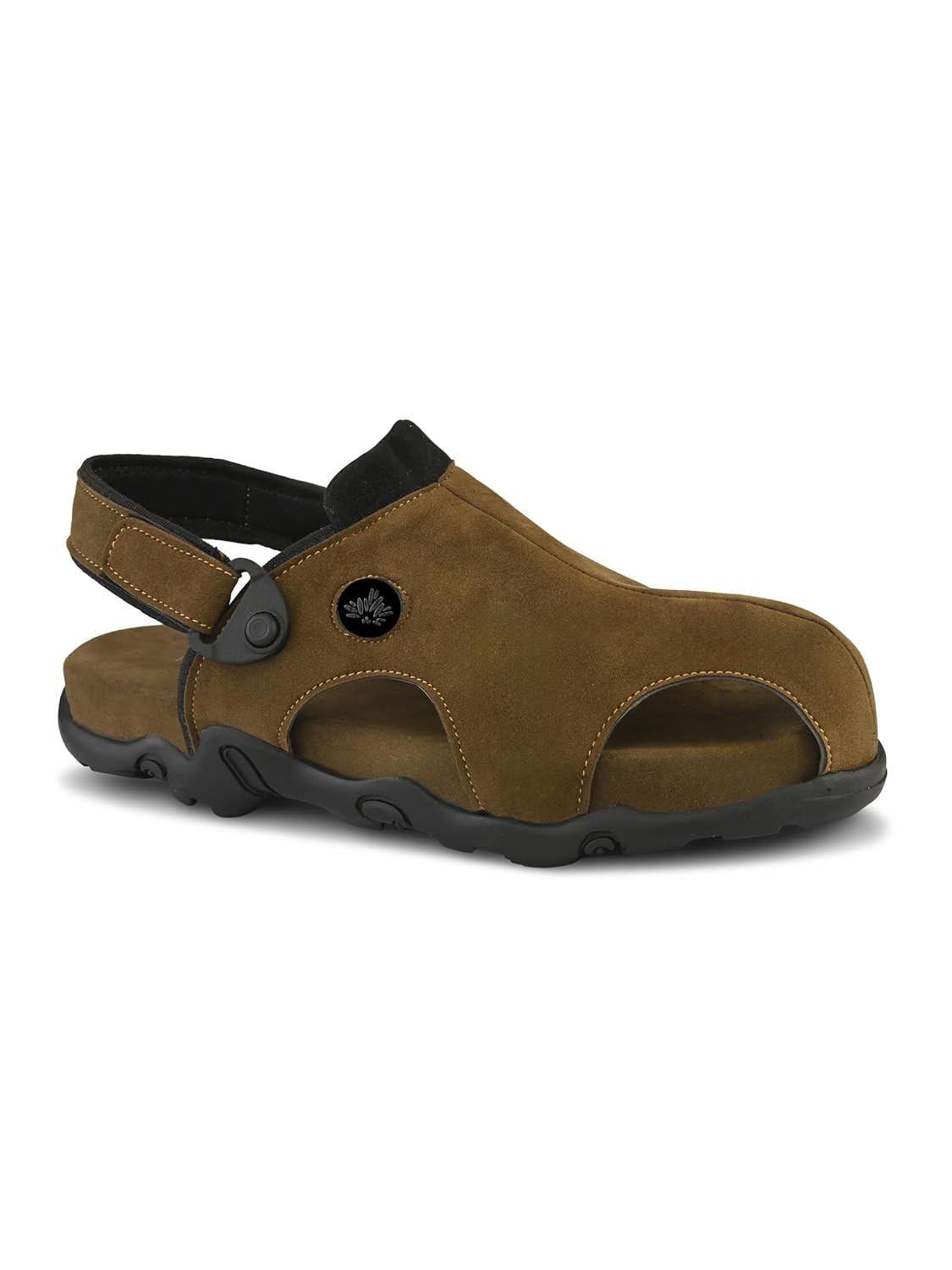 Stanphord Shoestyle Round Toe Sandal for Men | Lightweight & Comfortable | Cushioned Footbed | Durable Anti-Slip Sole | Ad...