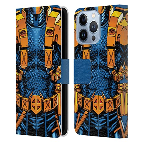 Head Case Designs Officially Licensed Justice League Dc Comics New 52 Costume Deathstroke Comic Art Leather Book Wallet Case Cover Compatible With Apple Iphone 13 Pro #TOP8