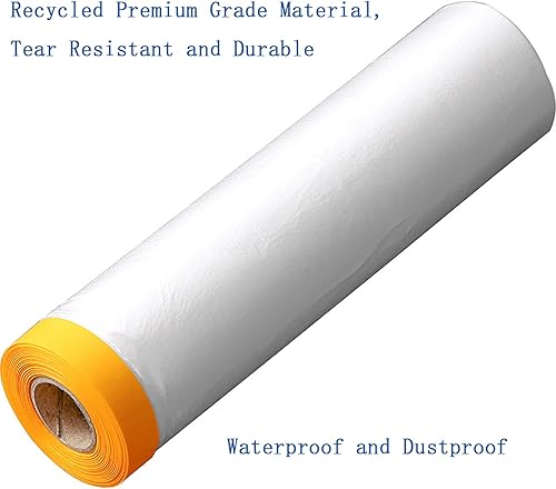 Miniatura 2 de Funda de plástico desechable de 13 x 65 pies para sofá que se puede cortar arbitrariamente, fundas de muebles, fundas de sofá impermeables, funda