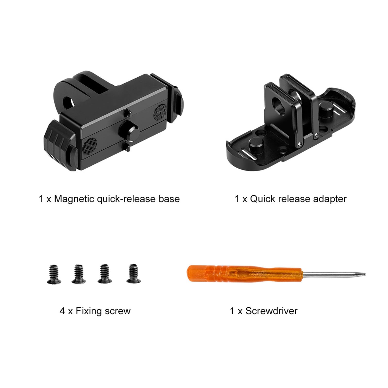 Soporte para cámara adaptador de 2 clavos de liberación rápida para 12/11/10 para accesorios de prensa de base de trípode de 1/4 pulgadas