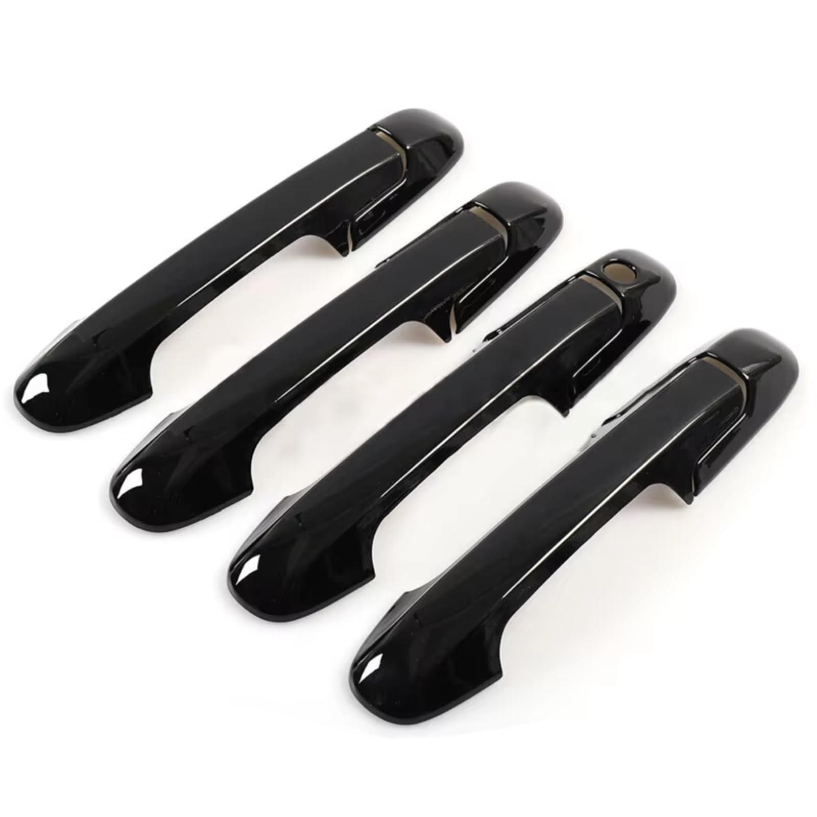 JJRFVBGT Door Handle Trim Compatible with Accord Sedan 2003 2004 2005 2006 2007 ABS Black Trim Accessories Parts Car Exterior Door Handle Housing