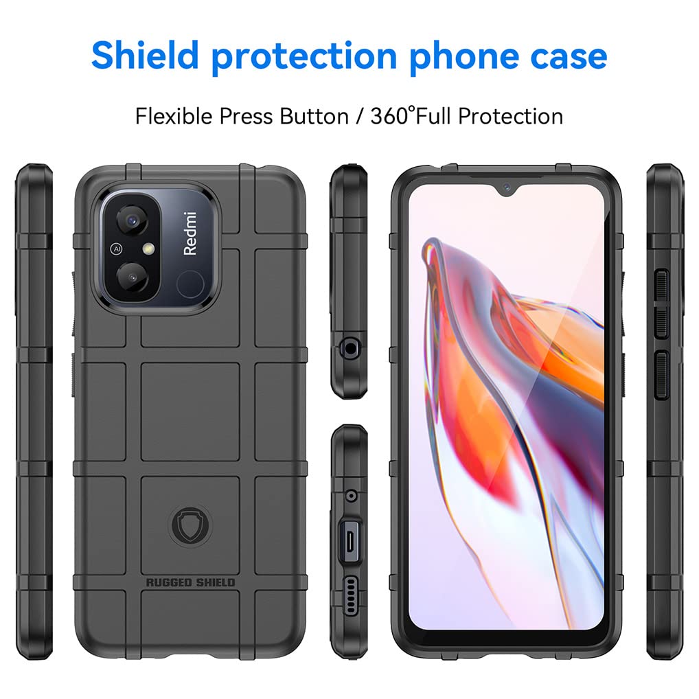 Custodia Compatibile con Xiaomi 12 Lite, Silicone Custodia per Tutto il Corpo, Copertura Antiurto con Fotocamera Protettivo, Cover Morbida al Tatto - Verde Scuro