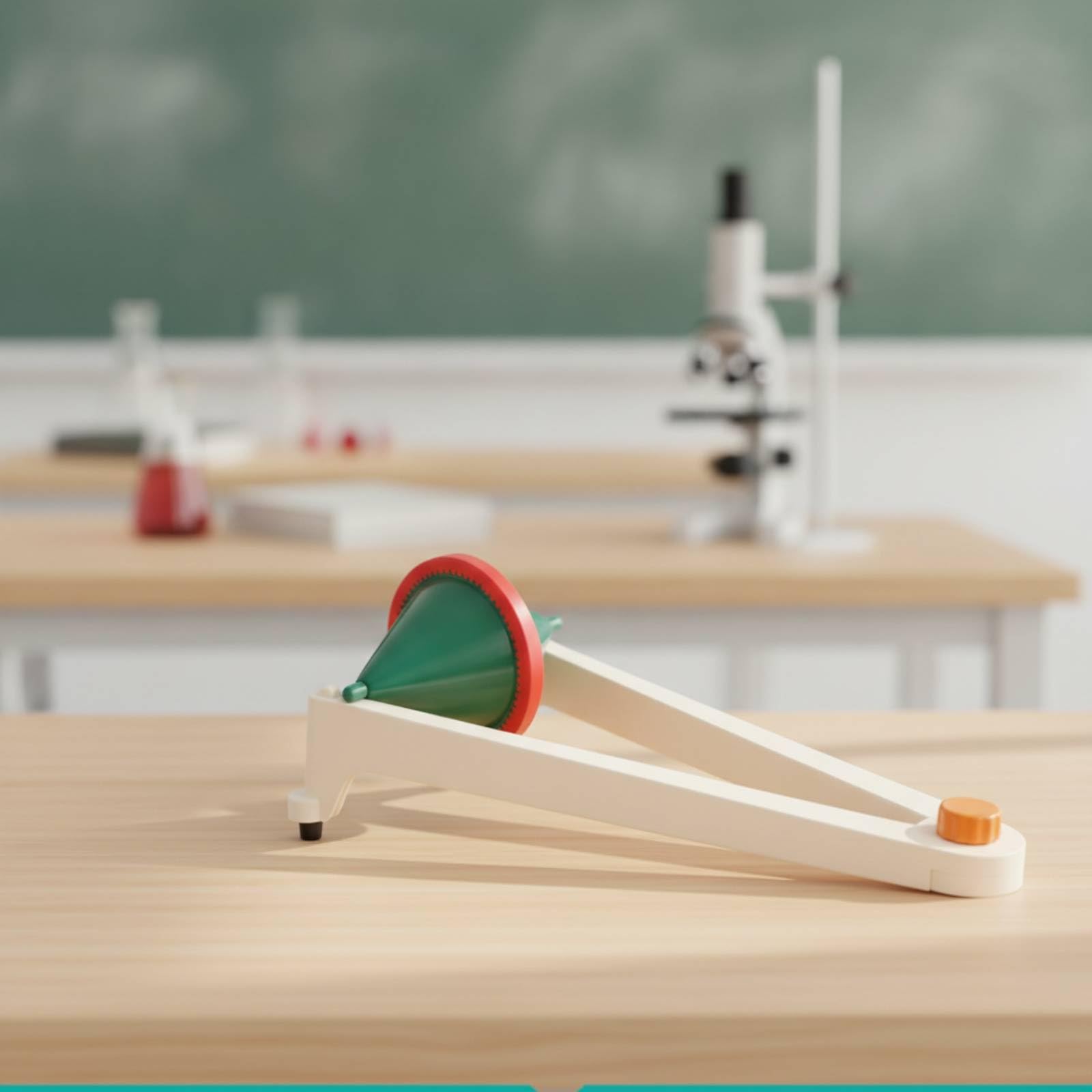 Amagogo Kompakt Doppelkegel-Versuchsgerät | Balance-Demonstrator, anschaulich, Physik-Demonstrationsgerät, für Schullabor, STEM-Unterricht, Klassenzimmer, Physiklehrer