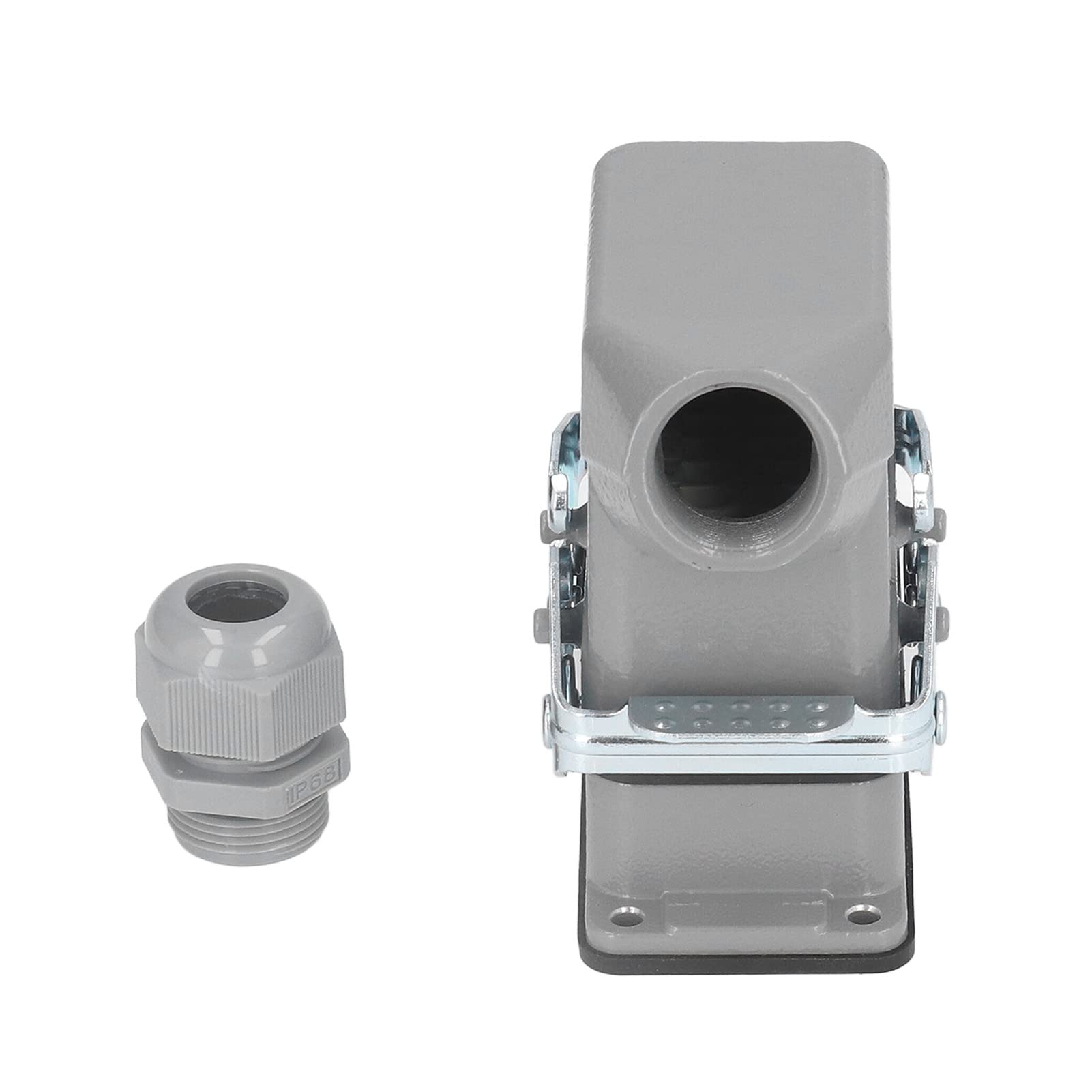 Conectores de servicio pesado conector de carga rectangular de aluminio fundido 16A 500V para maquinaria grande, industria de fábrica