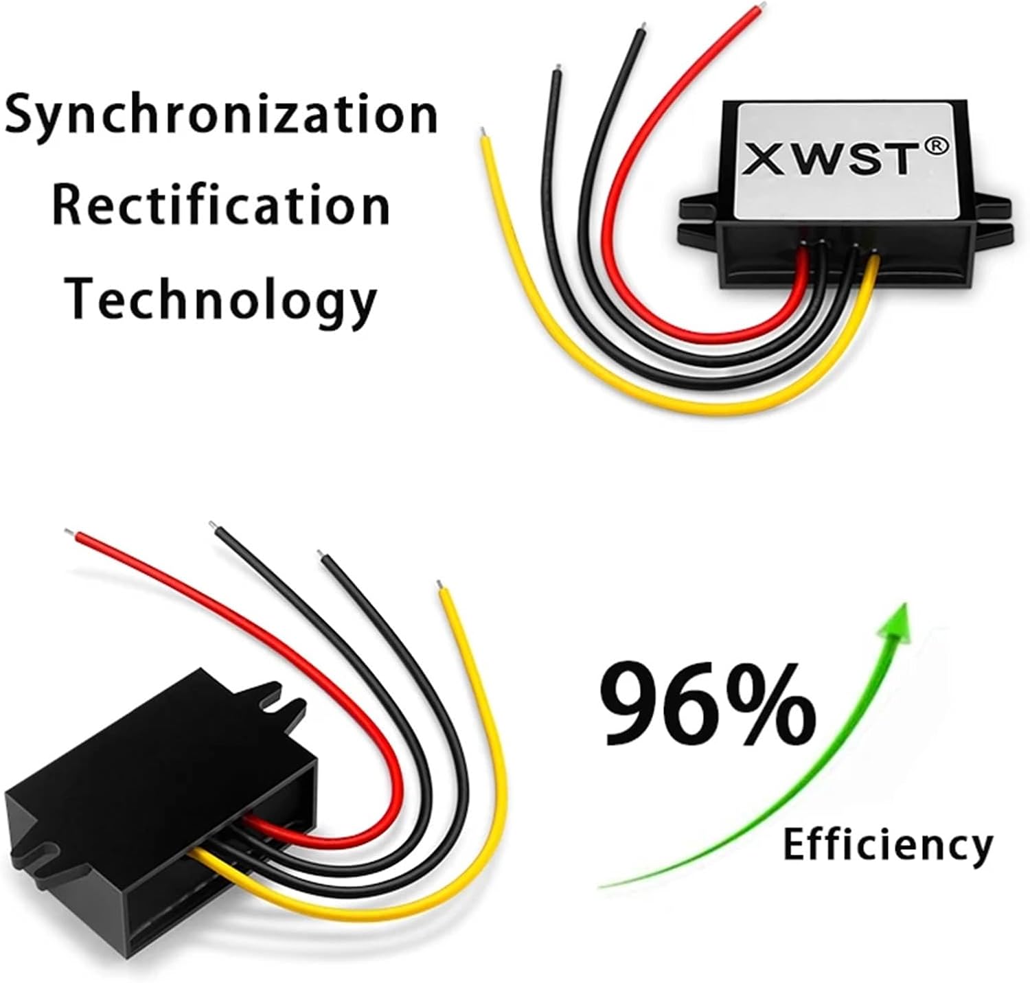 DC DC Converter 12V24V36V48Vto 9V 1A~3A Buck Voltage Regulator 12~58V Step Down 9V Power Inverter Waterproof(3A ABS Plastic M)