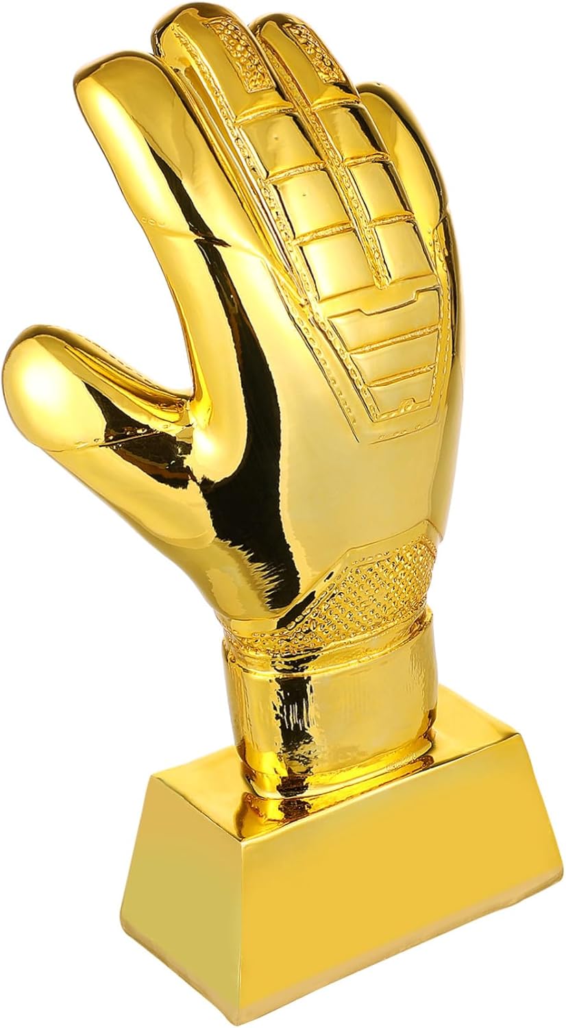 Youth Goalie Gloves Soccer Award Trophy Decor Compact Trophy for School