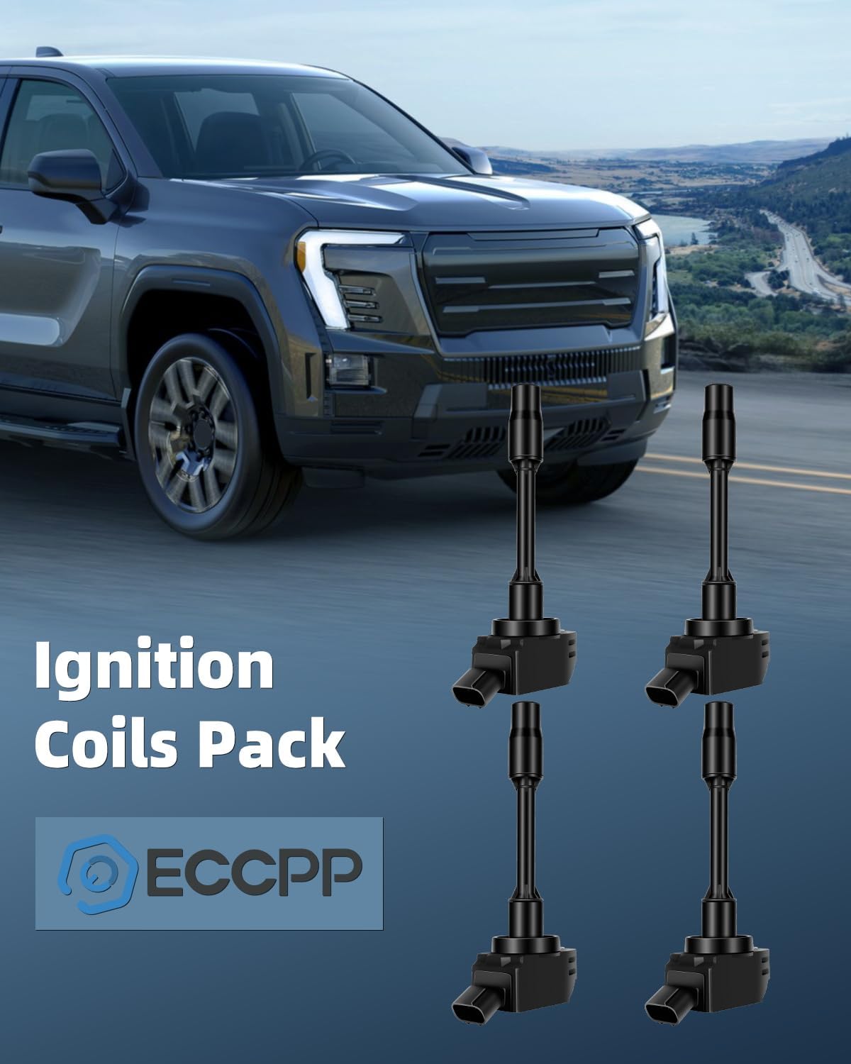 ECCPP ignition coils Pack of 4 UF849,coils packs,for Toyota Camry 2018-2020,RAV4 2019,Highlander 2020,Avalon 2019-2020 &,for Lexus ES300h 2019-2020,UX250h 2019 90919-A2010,90919-02277,UF-849