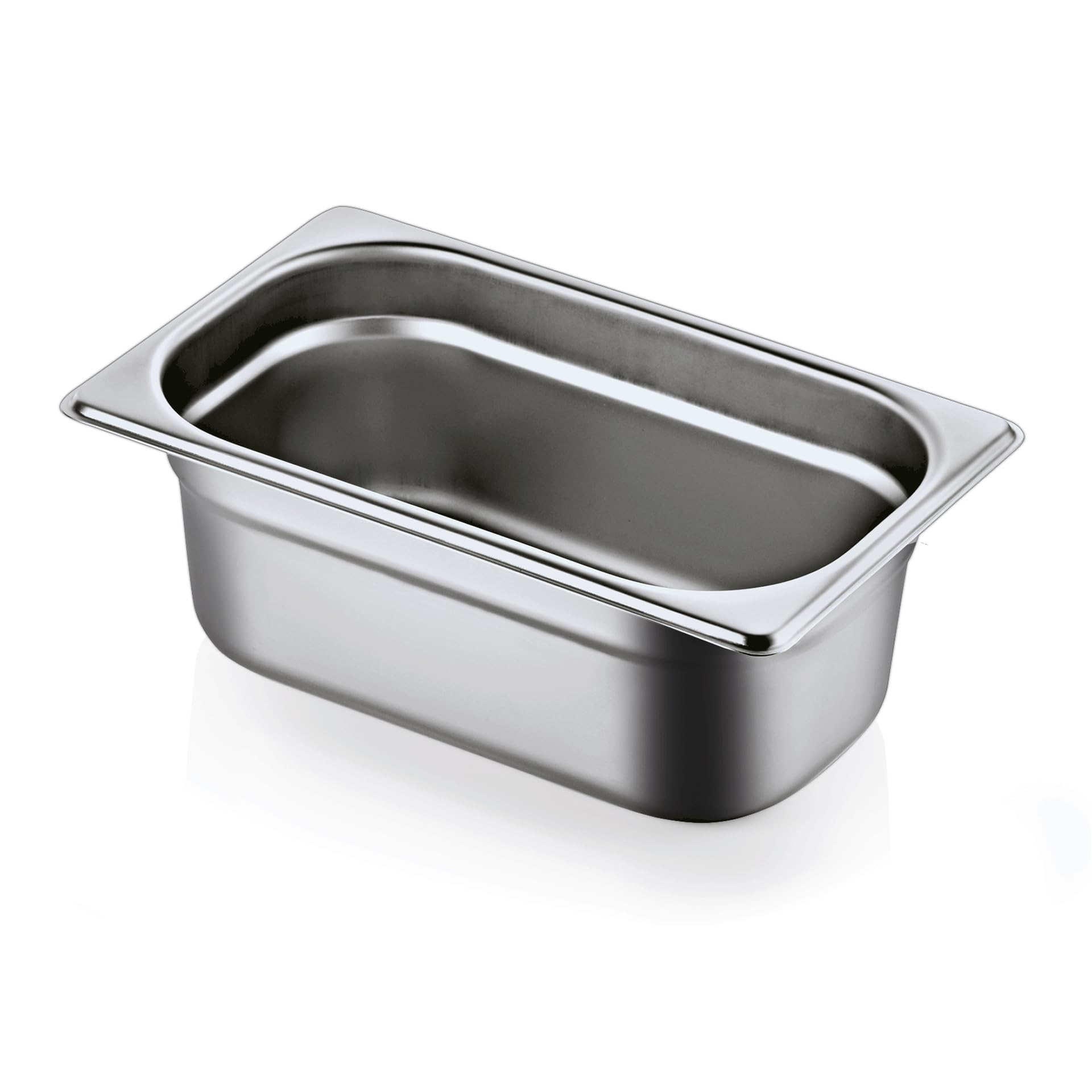 Morleos GN 1/4 100 mm - 2,8 L Gastronormbehälter aus rostfreiem Edelstahl 265 x 162 mm | stapelbar & rostfreier GN Behälter | Gastronomie-, Event- & Catering Zubehör aus robusten 0,7 mm Stahl