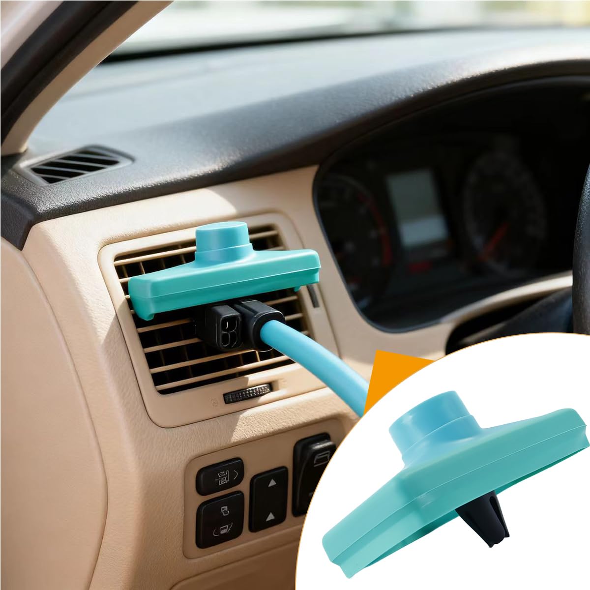 Tubo flessibile di prolunga per bocchetta dell'aria condizionata per auto, per sedile posteriore dell'auto, mantiene fresco o caldo in estate o in inverno