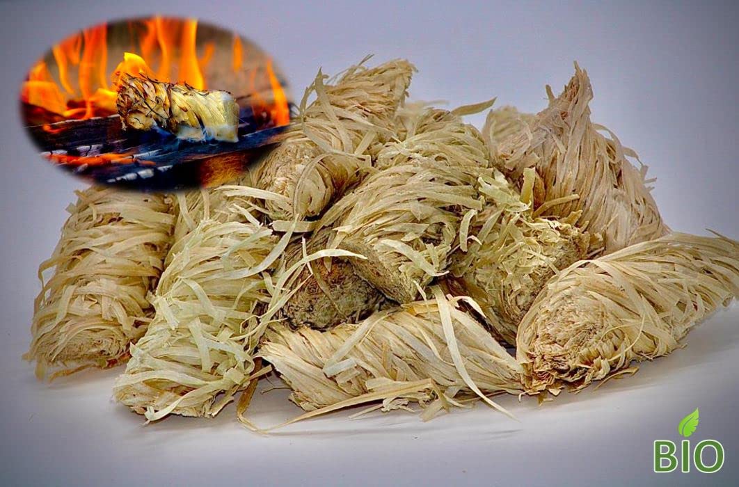 20kg Bio Anzündwolle Kaminanzünder Grill Holz Anzünder Holzwolle Feueranzünder Feuer Anzündwürfel