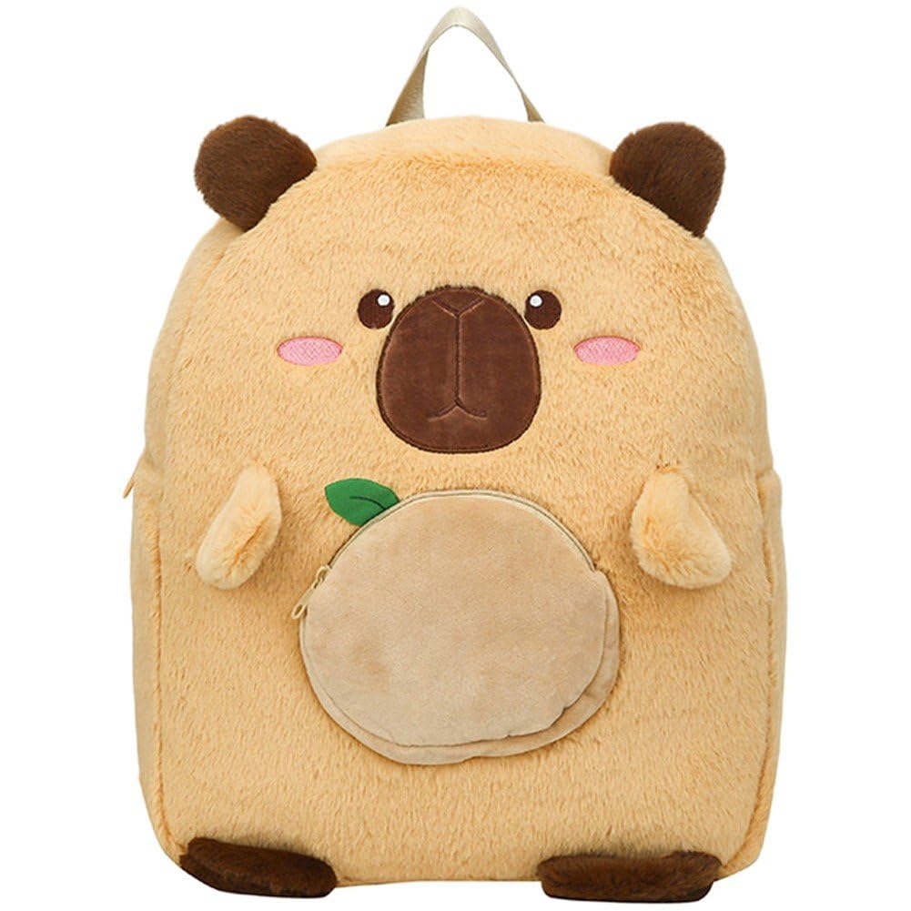 Sac à dos capybara peluche mignon : cadeau parfait enfants