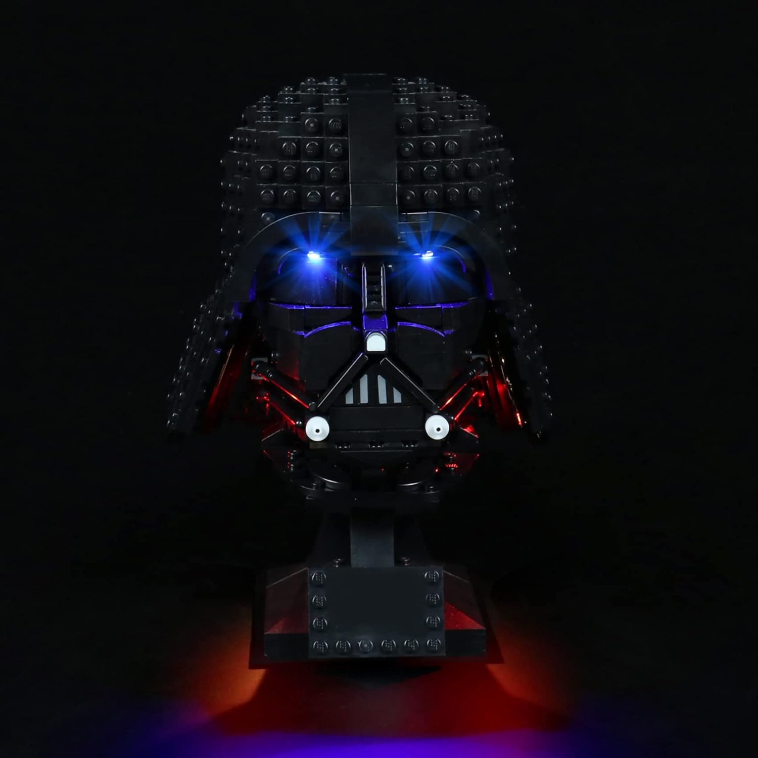 LED Lighting Kit for Lego Darth Vader Helmet 75304 Building Kit - Lights Only - Decoration LED Light Kit Without Building Block Model (Voice Contorl)