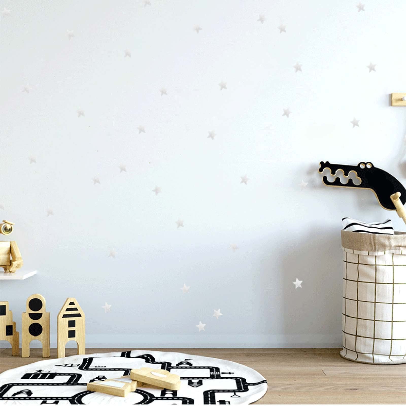 1175 PCS Adesivi da Parete Fluorescenti Adesivi Murali Bambini Decorazioni Parete Luna Stelle Blu Autoadesiv Soffitto per Decorazione Camera da Cameretta Regalo di Feste Natale Compleanno Bambini