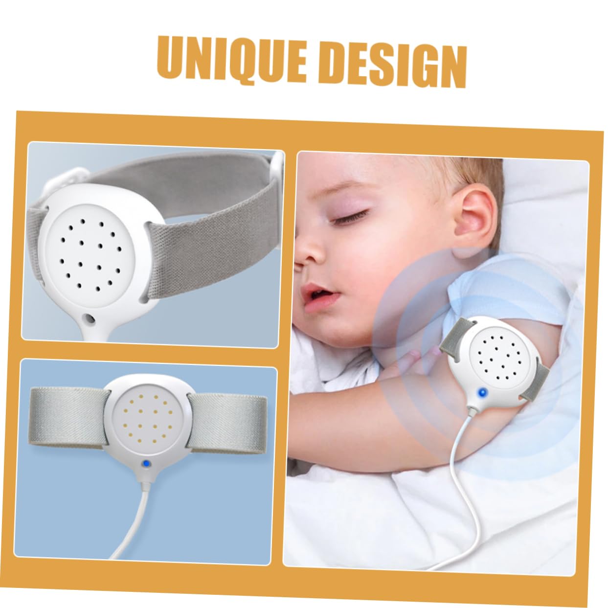 Alarme Énurésie Nocturne Vibration Forte pour Garçons Capteur D'urine Abs pour Apprentissage Propreté Couleur Aléatoire et Garçon et Filles en Sommeil Profond