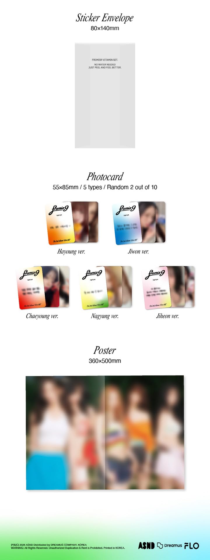 Amazon.co.jp: プロミスナイン fromis_9 - Glow ME [Glow Ver.] 2nd