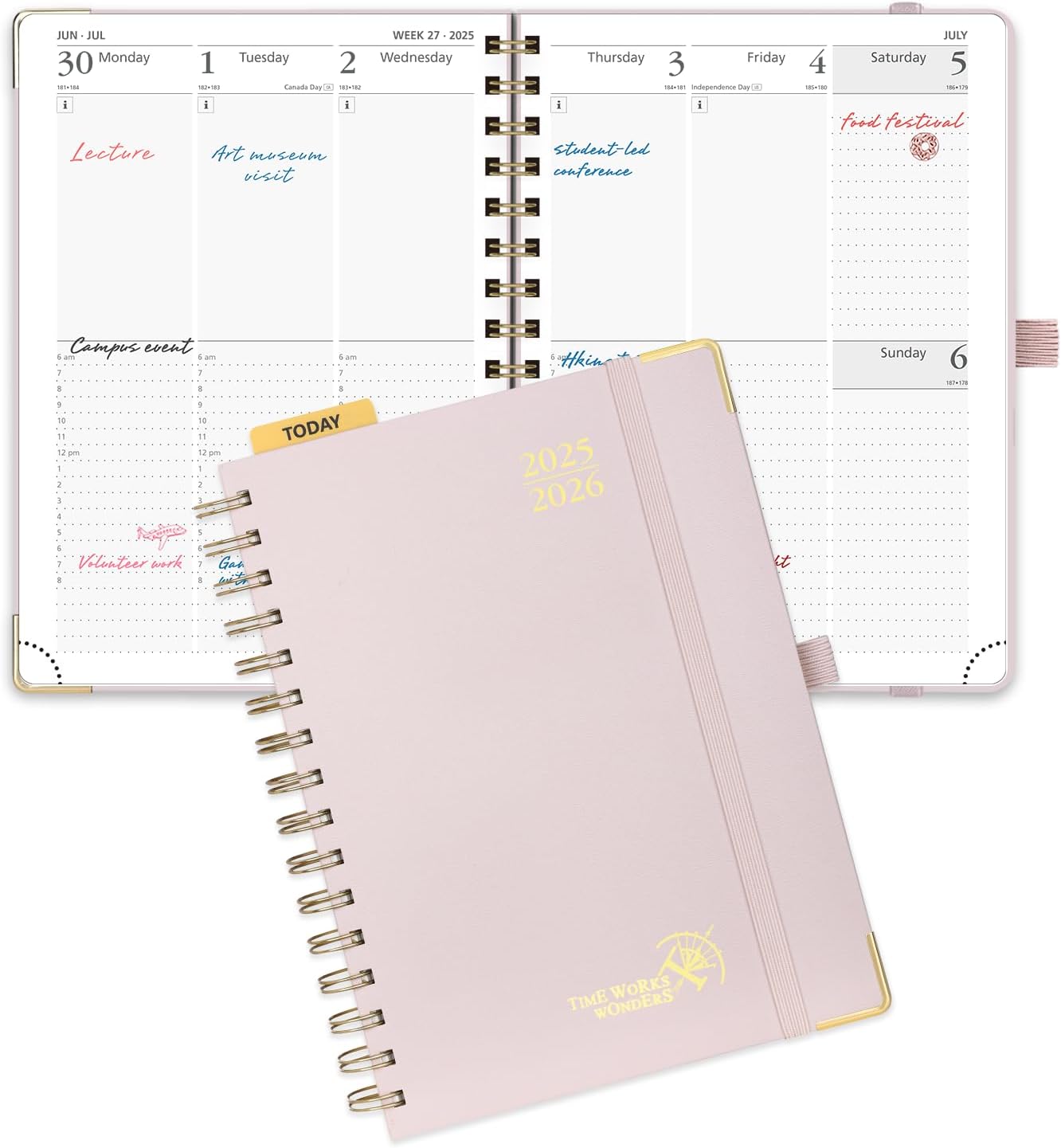 POPRUN 2026 Agenda (Tamaño Grande 26,5 X 21,5cm), Planificador 2026