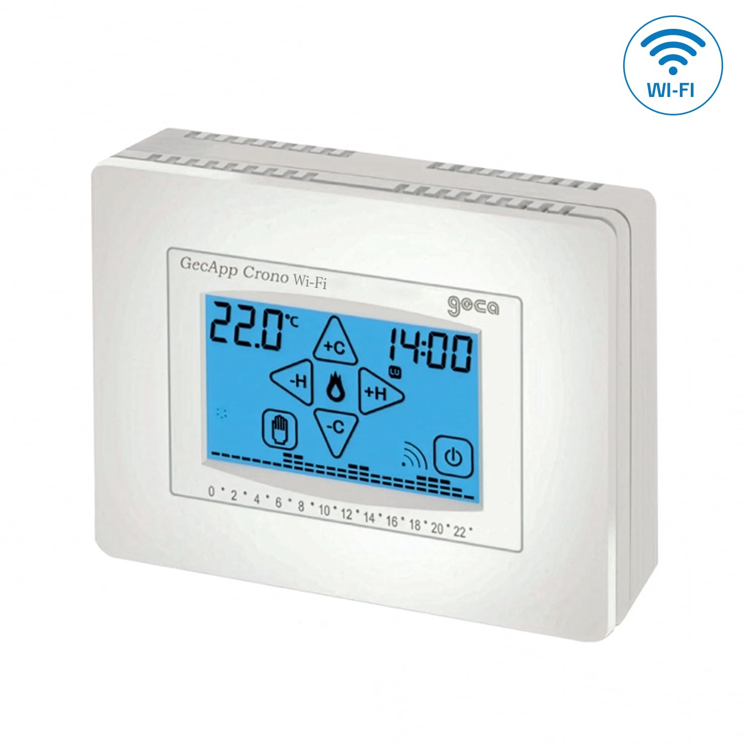 CRONOTERMOSTATO GECAPP WI-FI TOUCH SCREEN 230V Bianco - GECA 35262375