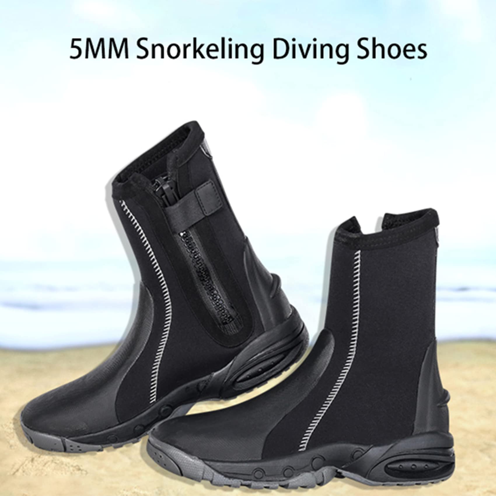 Botas de Buceo de Neopreno 5 mm Surf Scuba Buceo Natación Natación Windsurf Pesca bajo el Agua Kitesurf Equipment Beach Shoes Snorkeling