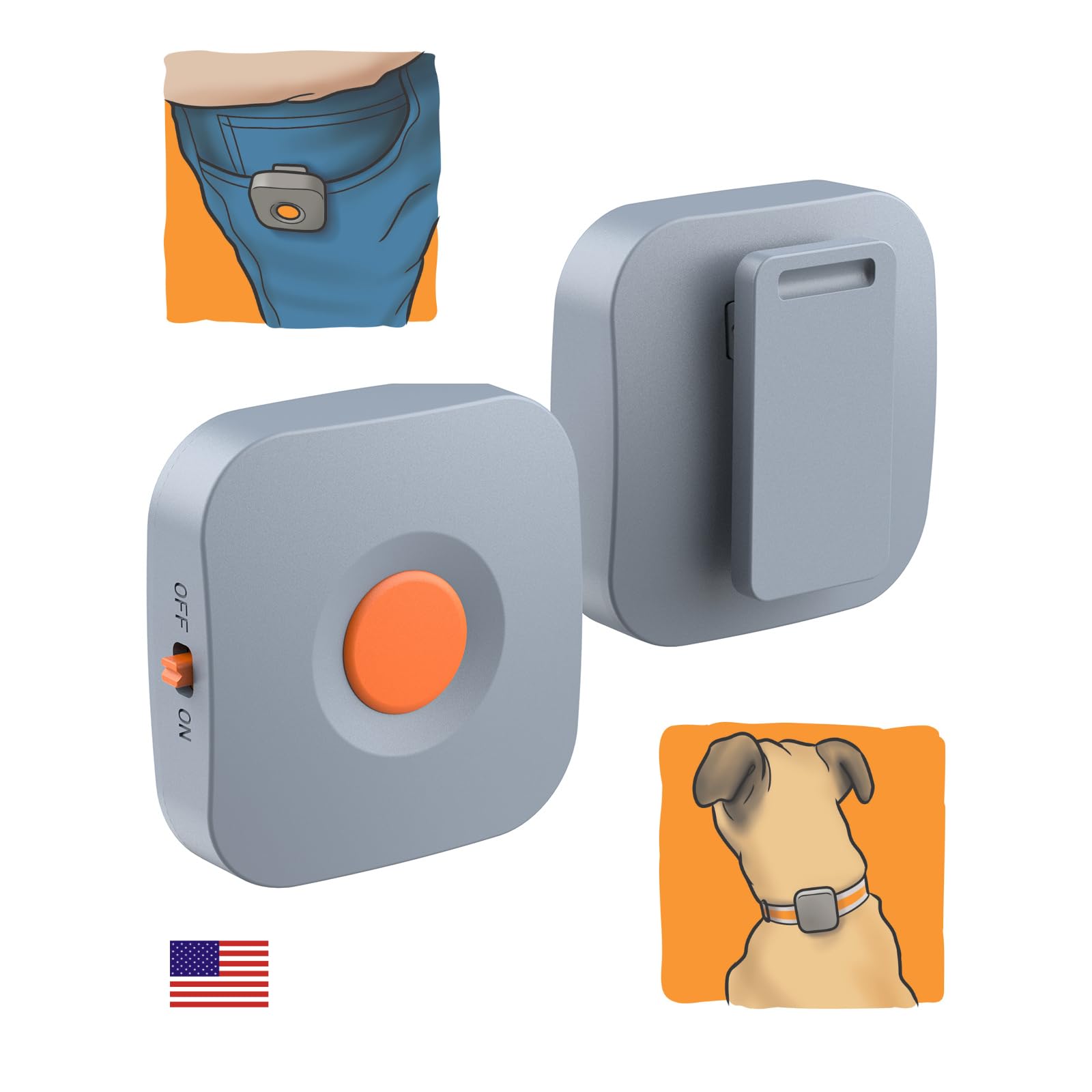 Kona Clip orange vibration training device