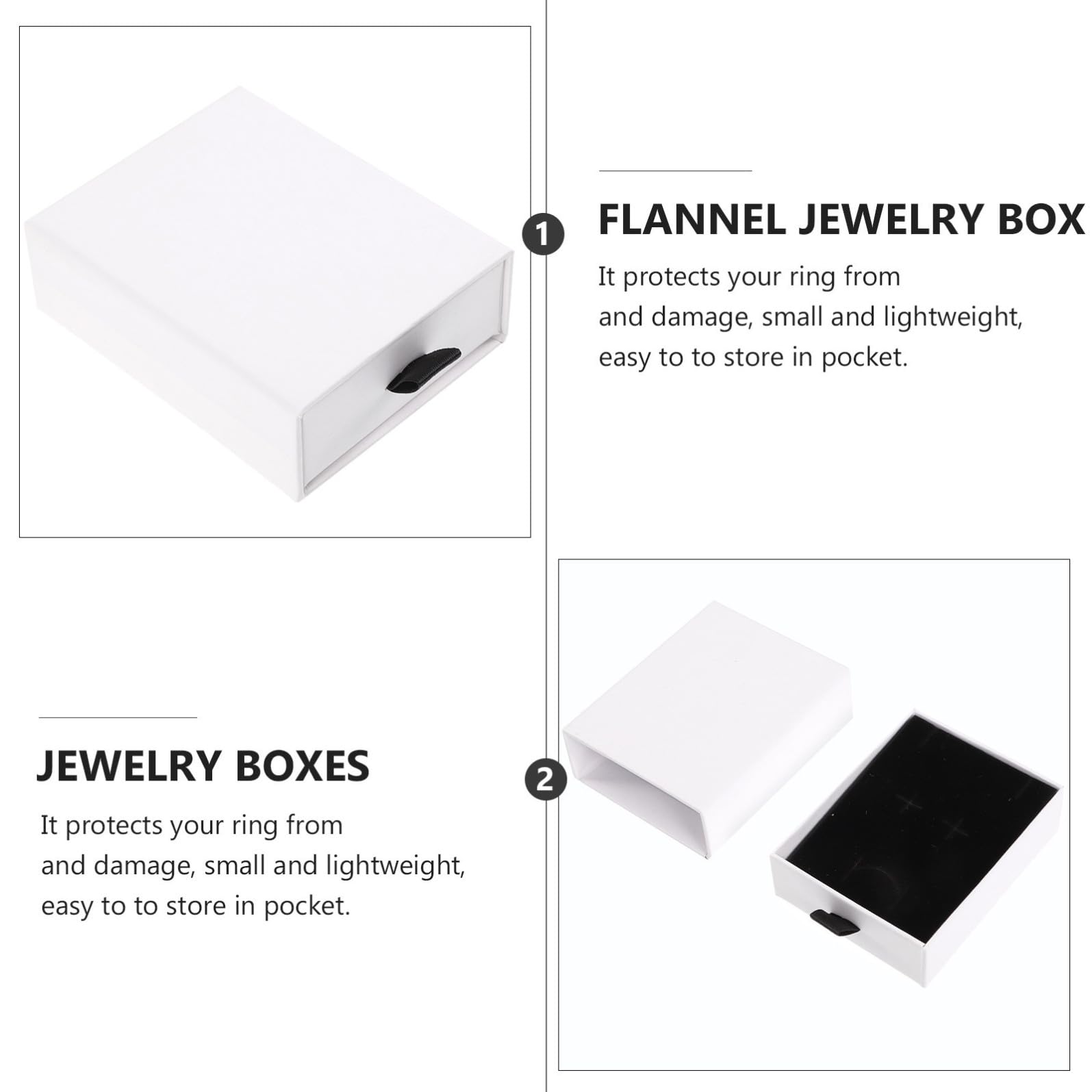 Scatola Regalo Gioielli 20 Pezzi in Carta Bianca Design a Cassetto, Facile da Aprire e Chiudere, Portaoggetti Elegante per Collane, Anelli e Bracciali