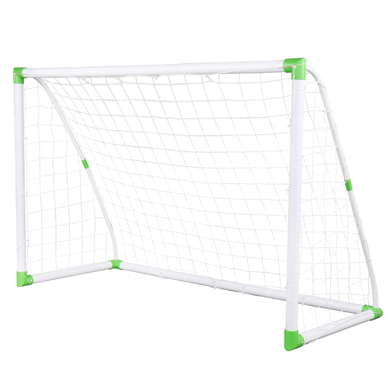 Backyard Soccer Goal Portable Soccer Net and Steel Frame Weatherproof Soccer Goals Practice Training Goals,Quick Set-up, High-Strength Netting, Portable Weatherproof Soccer Goals for Backyard