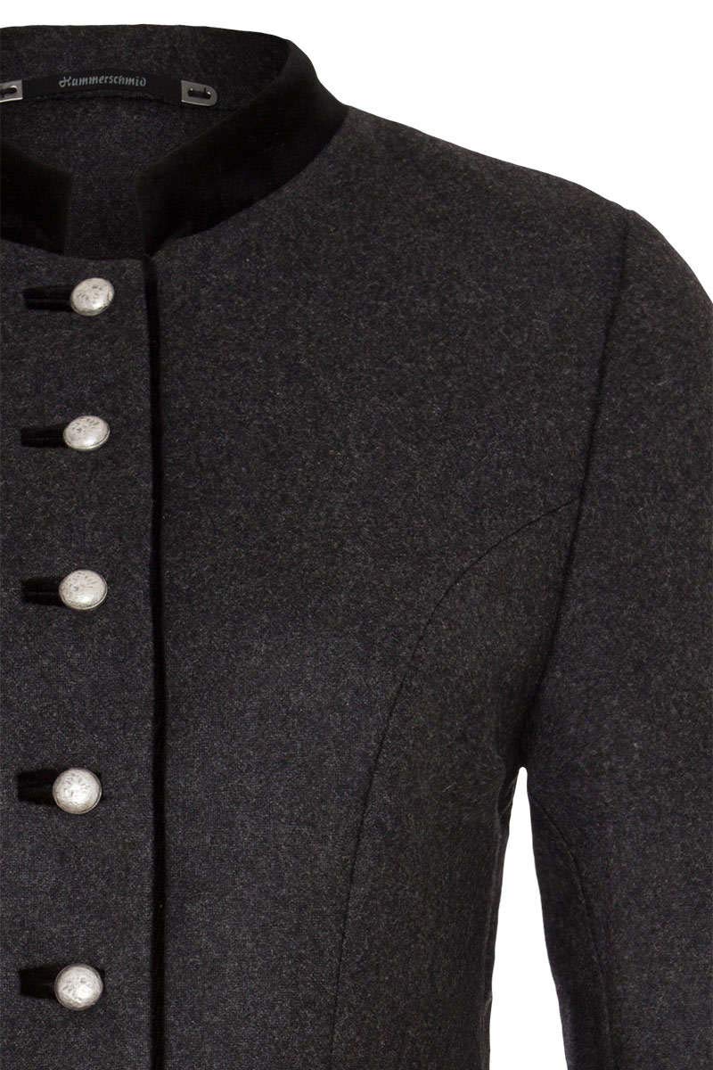 Hammerschmid Damen Damen Trachtenjanker kurz schwarz, 80-SCHWARZ, 34