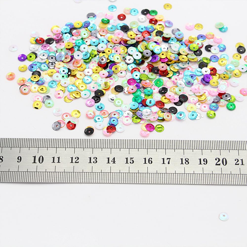 Amazon.co.jp: LWMINGALG スパンコール パーツ DIY 亀甲 マルチカラー