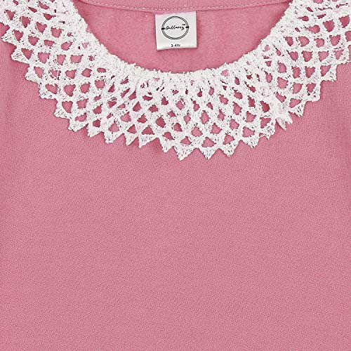 Image of Gubbarey Girl's Fleece Sweatshirt (SSG1040-1070 Pink 11-12 Years)