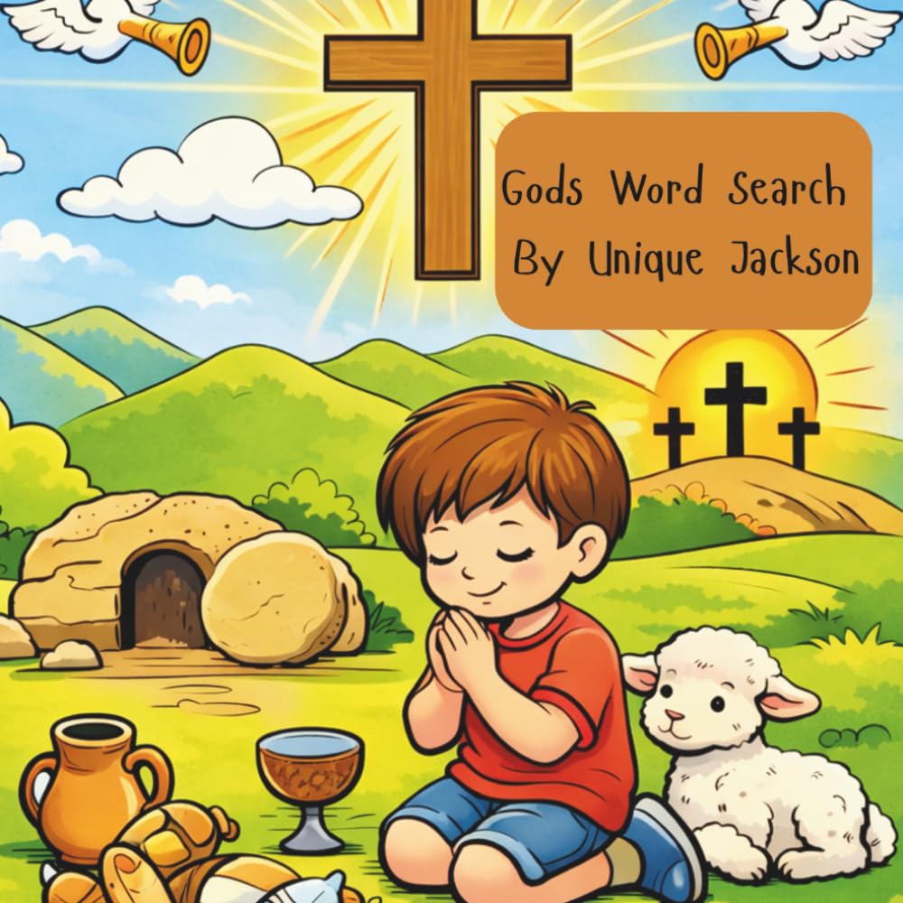 Gods Word Search for Kids: 25 calm bible puzzles for kids