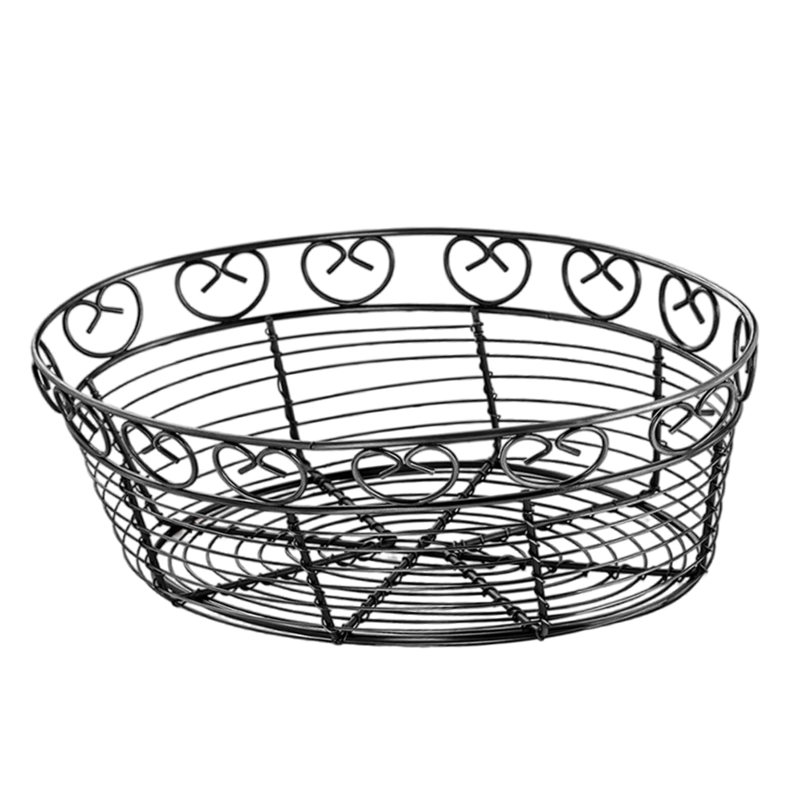 Hsioluted Bread Storage Basket Sturdy Materials Multifunctional Countertop Organizers with Handle Tabletop Storage Bin
