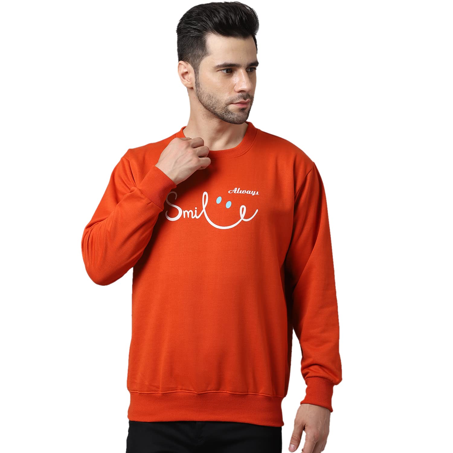 Mack Jonney Fleece Round Neck Printed Sweatshirt for Men-SW_Printed_01-P
