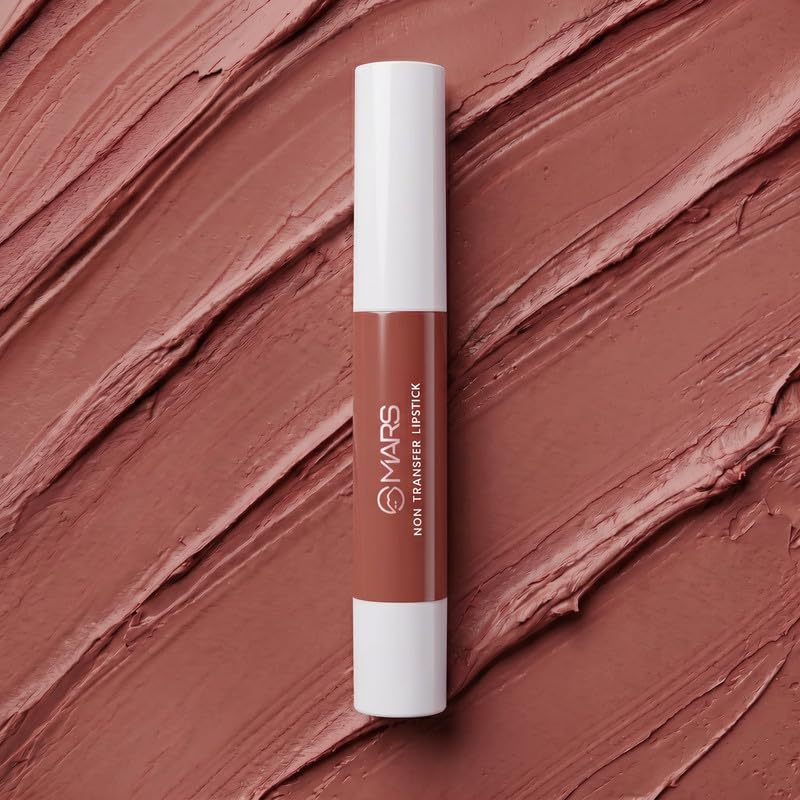 Image of MARS Matte Super Stay Lipstick | Up to 12 Hours Long Lasting | Smudge Proof and Waterproof Lipstick for Women (2.6 gm) (17-MAGIC HOUR) (Pack of 2)