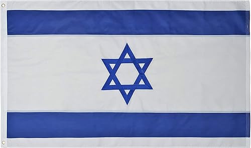 Green Grove Products Bandera de Israel de 3 x 5 pies 210D Nylon Premium al aire libre bordado bandera israelĂ Green Grove Products Bandera de Israel de 3 x 5 pies 210D Nylon Premium al aire libre bordado bandera israelĂ