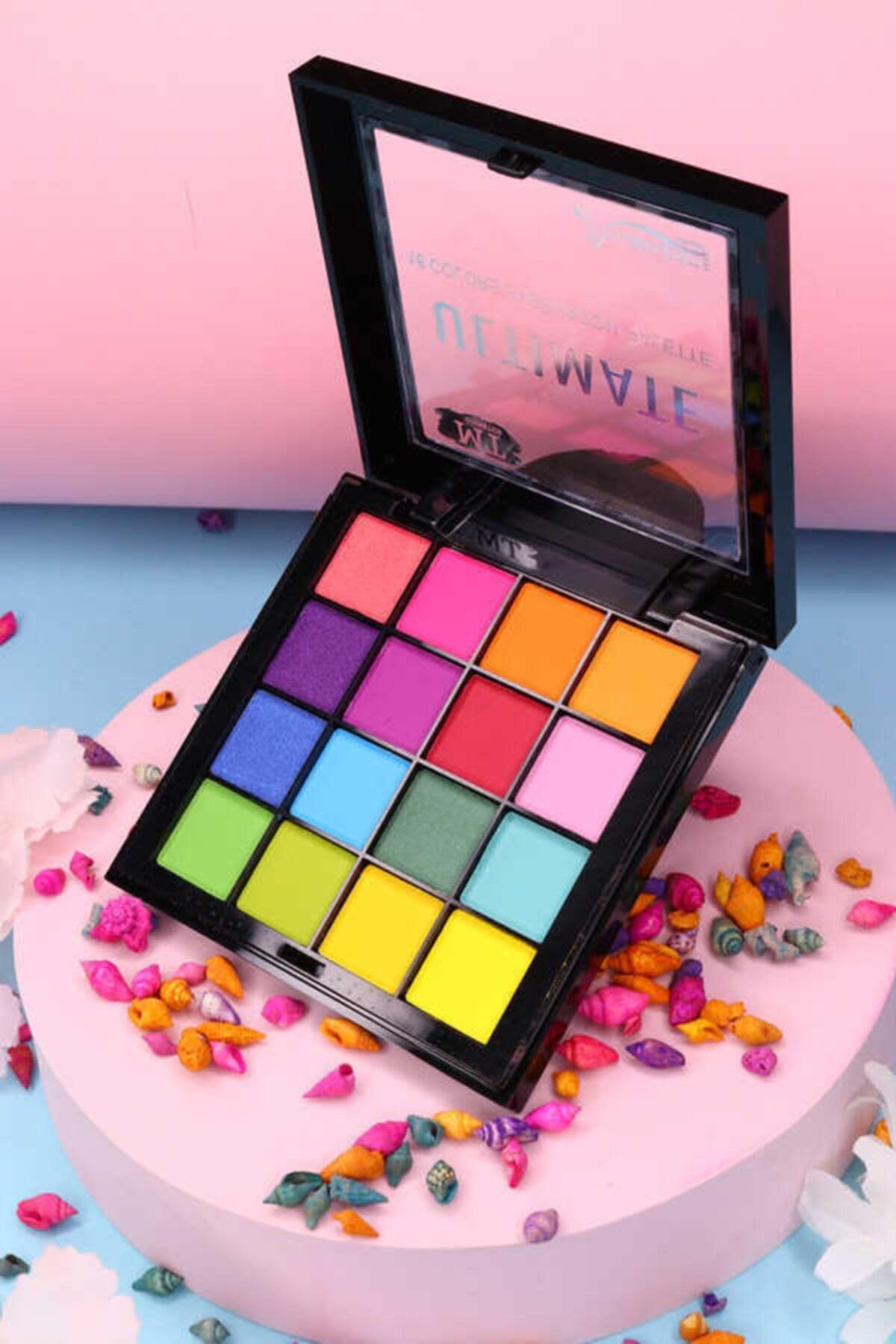 makeuptime Unicorn Renkli 16'lı Far Paleti Makeup Time Renkli