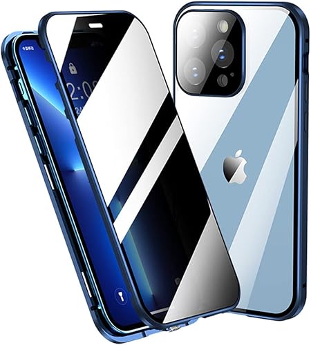 Miniatura 27 de Funda antiespía compatible con iPhone 14 Plus con cerradura, protector de pantalla de privacidad de cuerpo completo de 360°, protector de lente