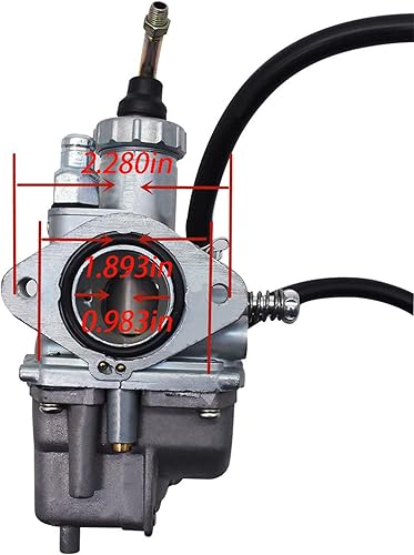 Miniatura 2 de munirater Repuesto de carburador para Tri Moto 200 YTM200 1983-1985, Tri Moto 225 YTM225 1983-1986