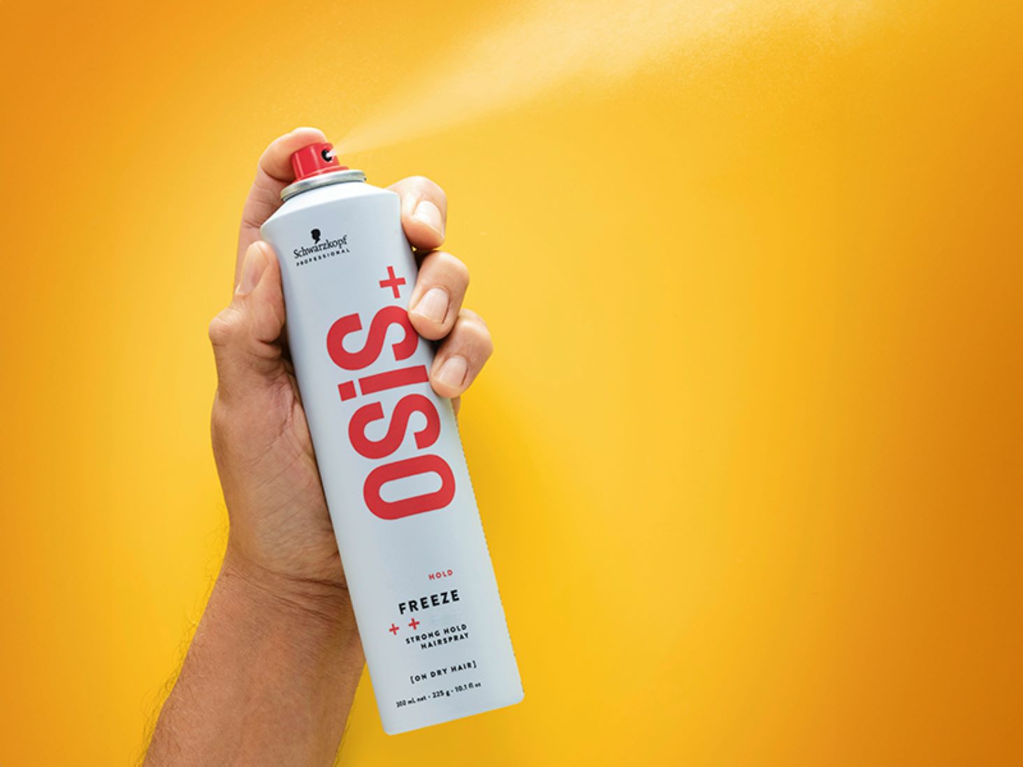 OSiS+ Freeze Hairspray - Medium Hold with Heat & Humidity Protection