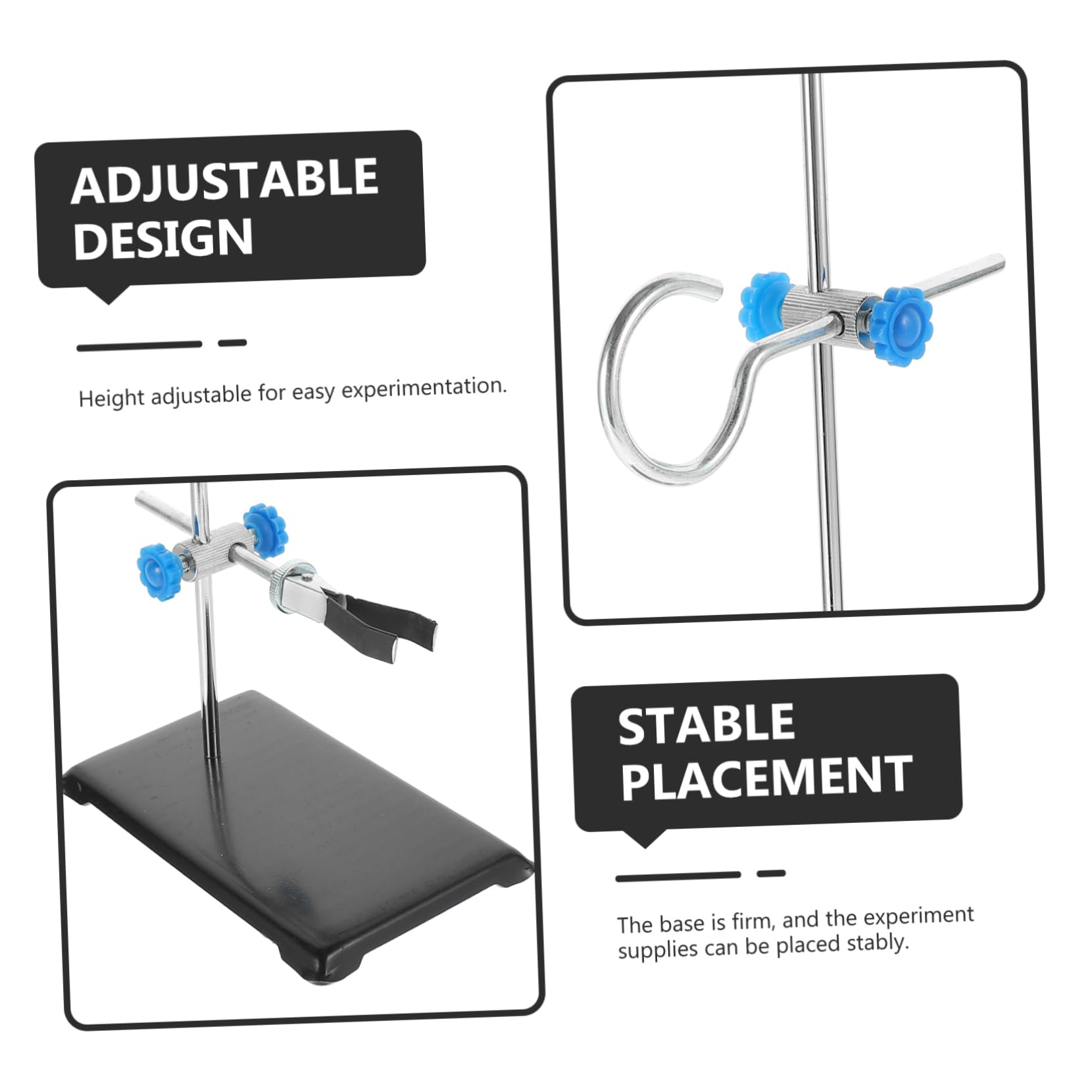 Support De Laboratoire Portable Mini En Fer 30 Cm Support De Cornue Compact Pour Chimie Et Physique Équipement Scolaire Et Scientifique Et Pratique