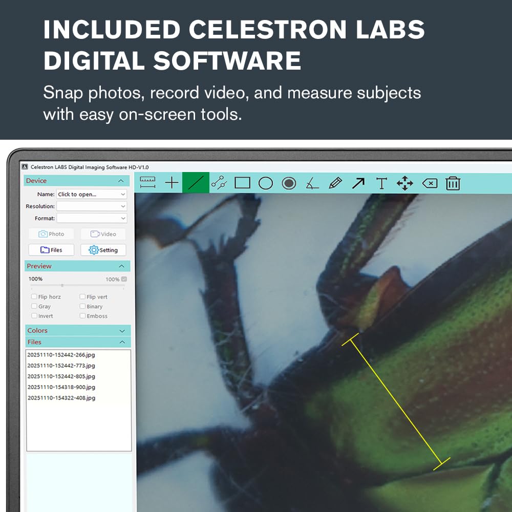 Celestron Deluxe Capture Your Discoveries 44302-C cyfrowy mikroskop ręczny, szary