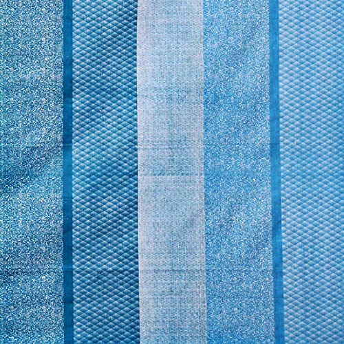 Image of Swayam Pure Cotton King Fitted Bedsheet with 2 Pillow Covers | Size 72 x 78 x 10 inch | 160 TC | Striped Design | Soft Breathable Bed Sheet | Comfortable & Durable for Bedroom - Blue