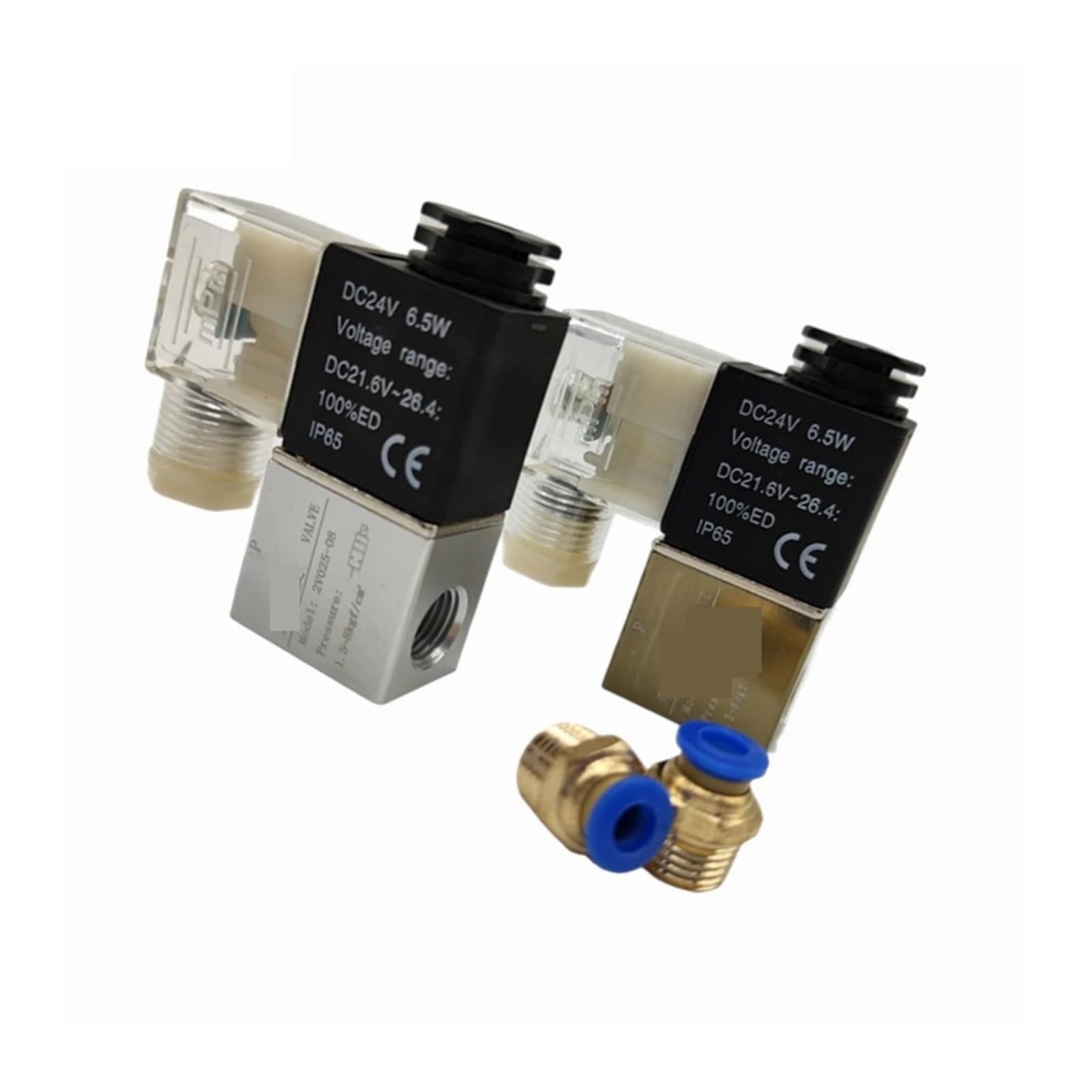 Bobina de válvula solenoide aceite agua aire Led neumática magnética(2v025-08,G_110V_NO JOINT)