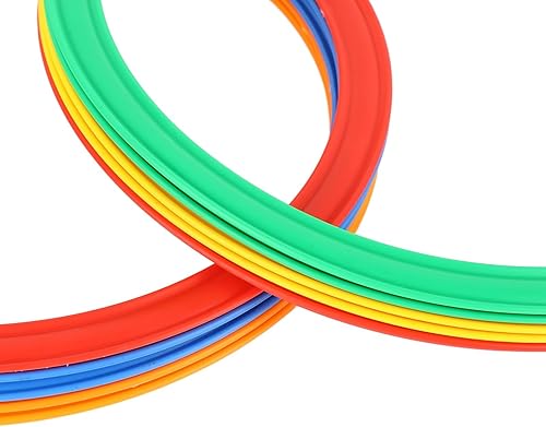 Miniatura 8 de Anillos de agilidad, juego de anillos de velocidad deportiva para niños, anillos de entrenamiento de velocidad y agilidad, multicolor, 10 anillos 10